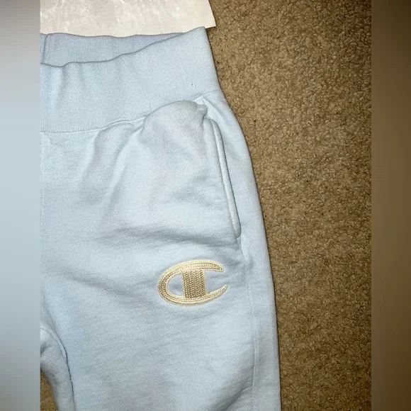 Champion Reverse Weave Ombré Tye Dye Blue Joggers - Picture 9 of 11